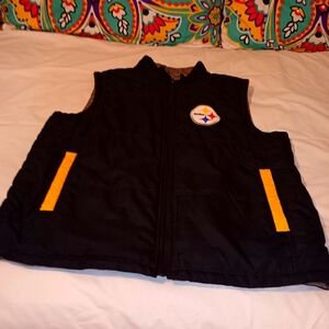 Pittsburgh Steelers Puff Vest Reversible